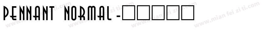 Pennant Normal字体转换